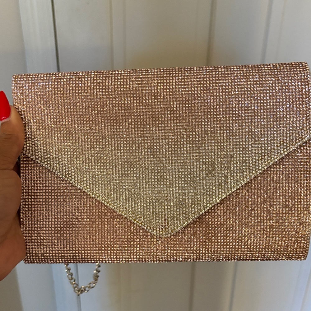 Aldo Shimmering Gold Clutch